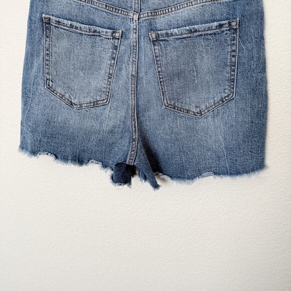 [BKE] Parker High Rise Distressed Denim Cut Off Shorts Stretch Raw Hem Size 30 - Picture 9 of 11